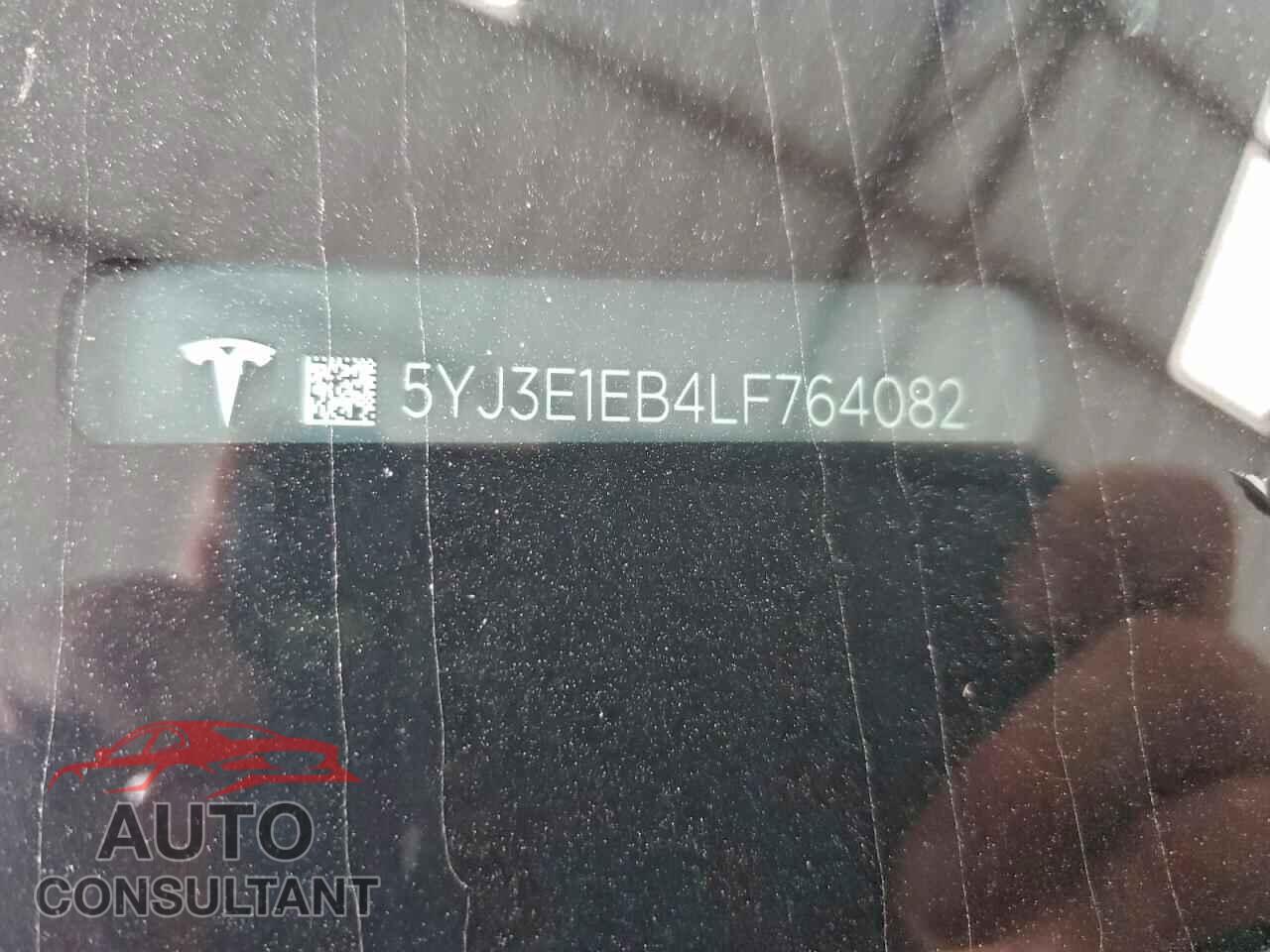 TESLA MODEL 3 2020 - 5YJ3E1EB4LF764082