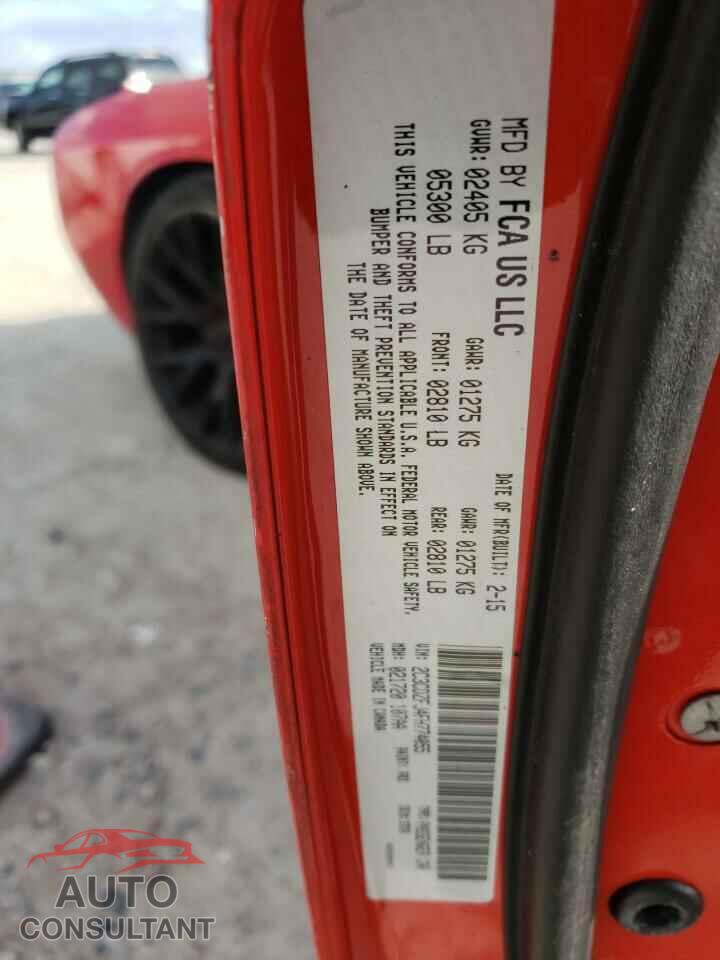 DODGE CHALLENGER 2015 - 2C3CDZFJ4FH774055