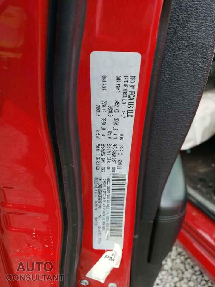 DODGE DURANGO 2017 - 1C4RDJDG0HC870608