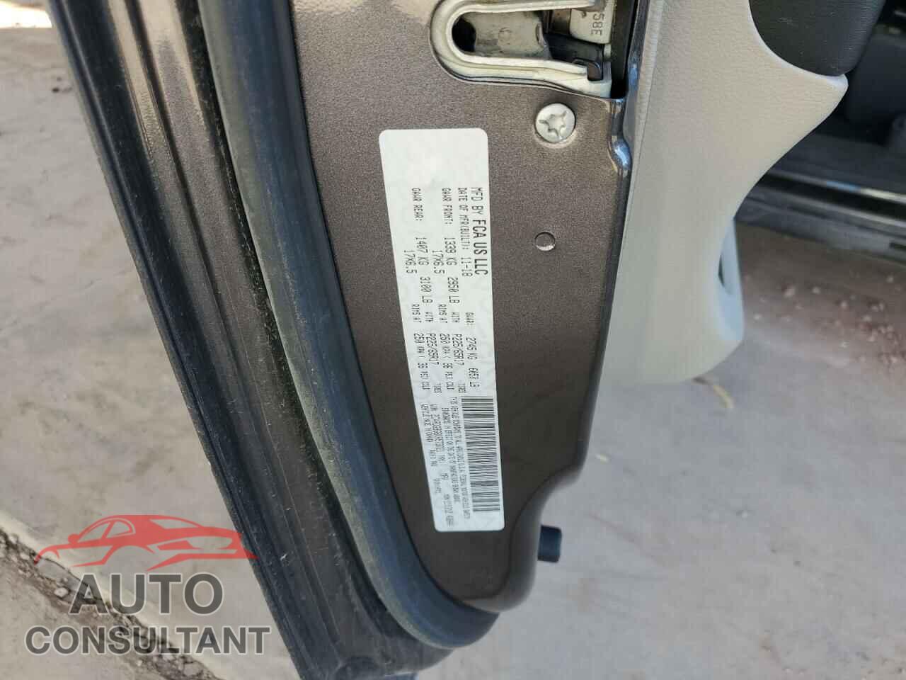 DODGE CARAVAN 2019 - 2C4RDGBG6KR573721