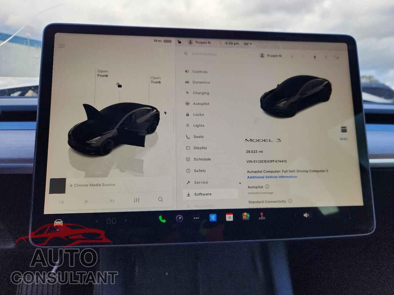TESLA MODEL 3 2023 - 5YJ3E1EA1PF474413