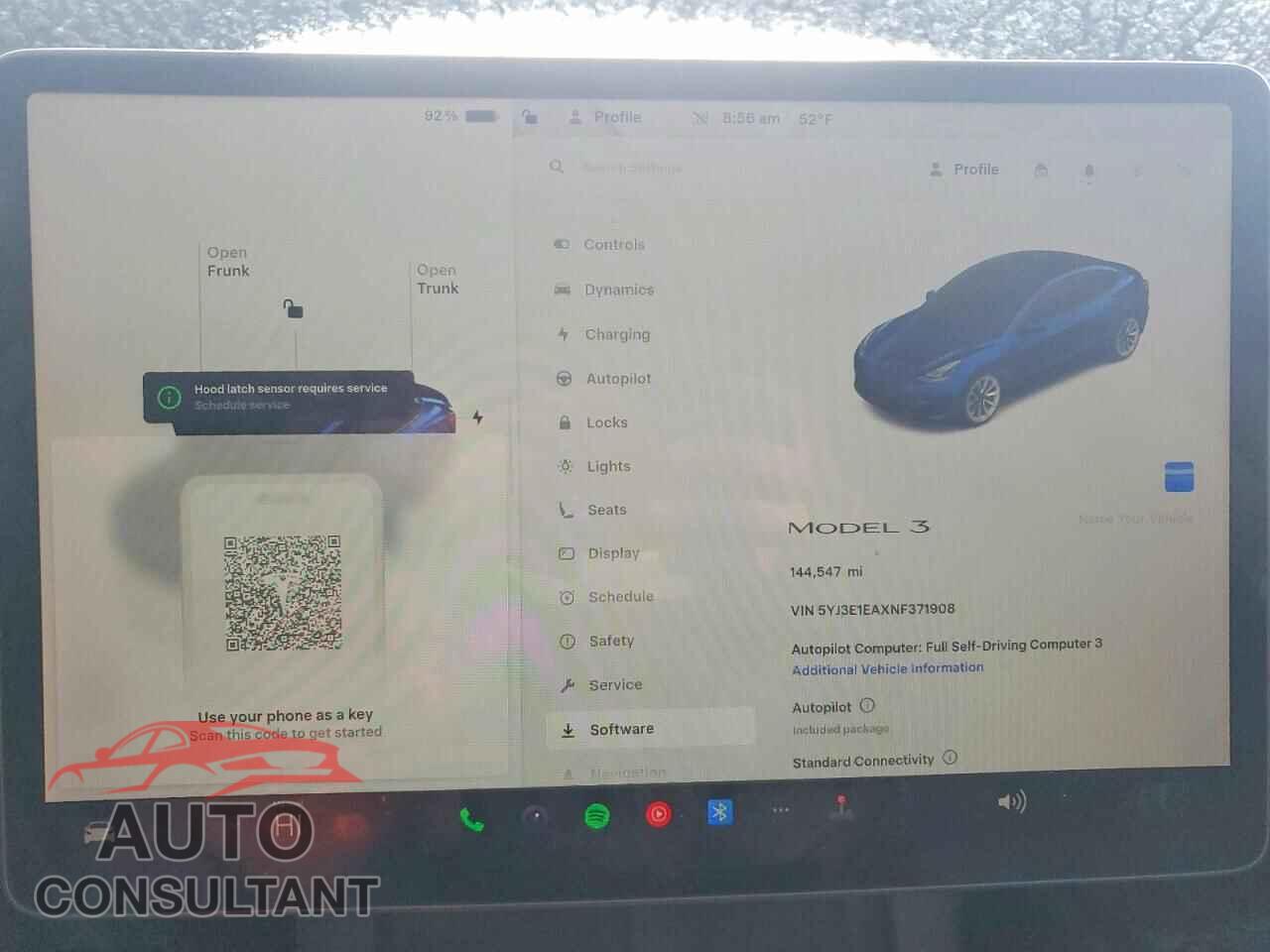 TESLA MODEL 3 2022 - 5YJ3E1EAXNF371908