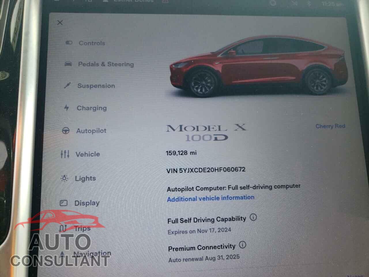 TESLA MODEL X 2017 - 5YJXCDE20HF060672