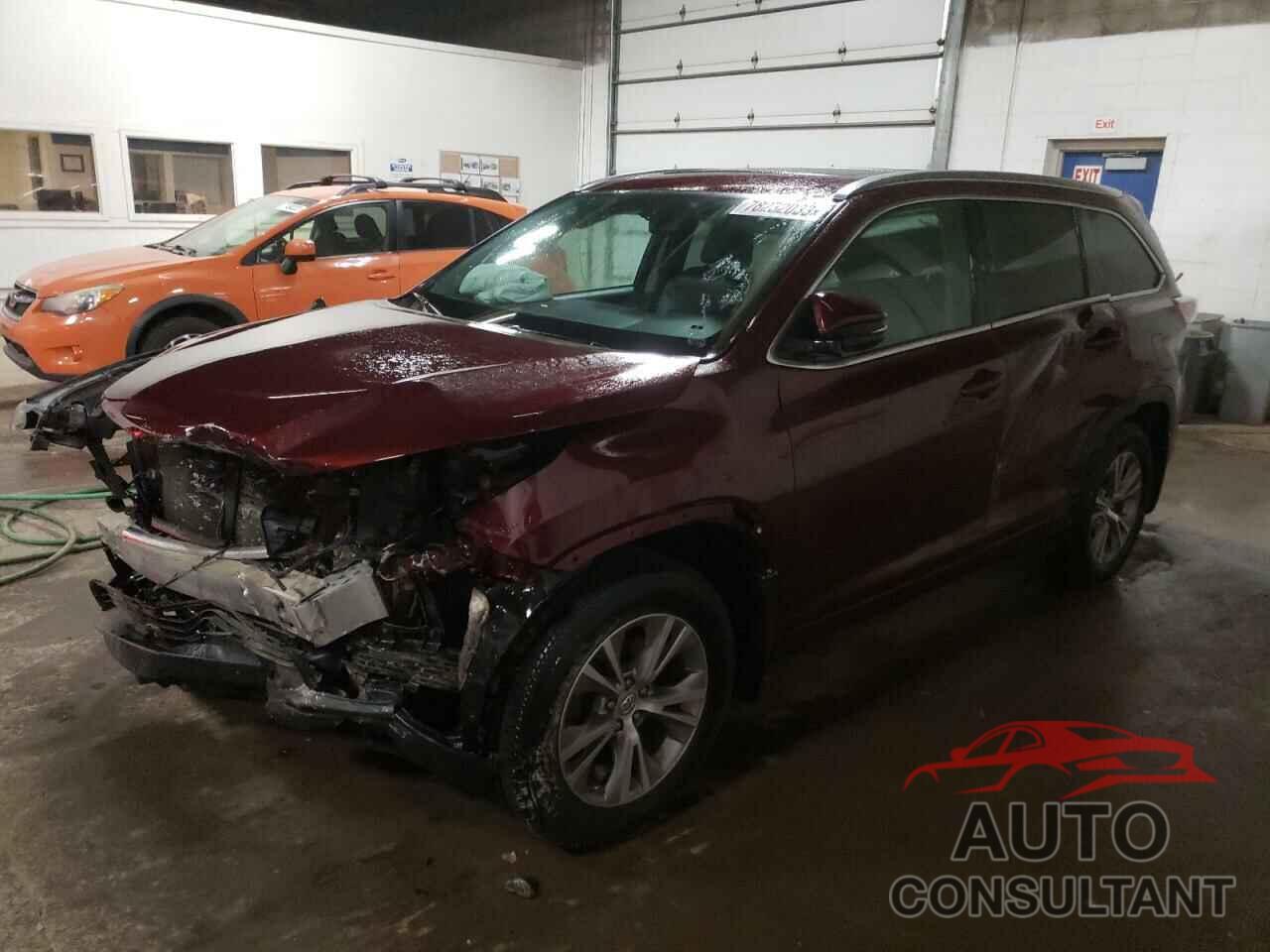 TOYOTA HIGHLANDER 2015 - 5TDJKRFH2FS221301