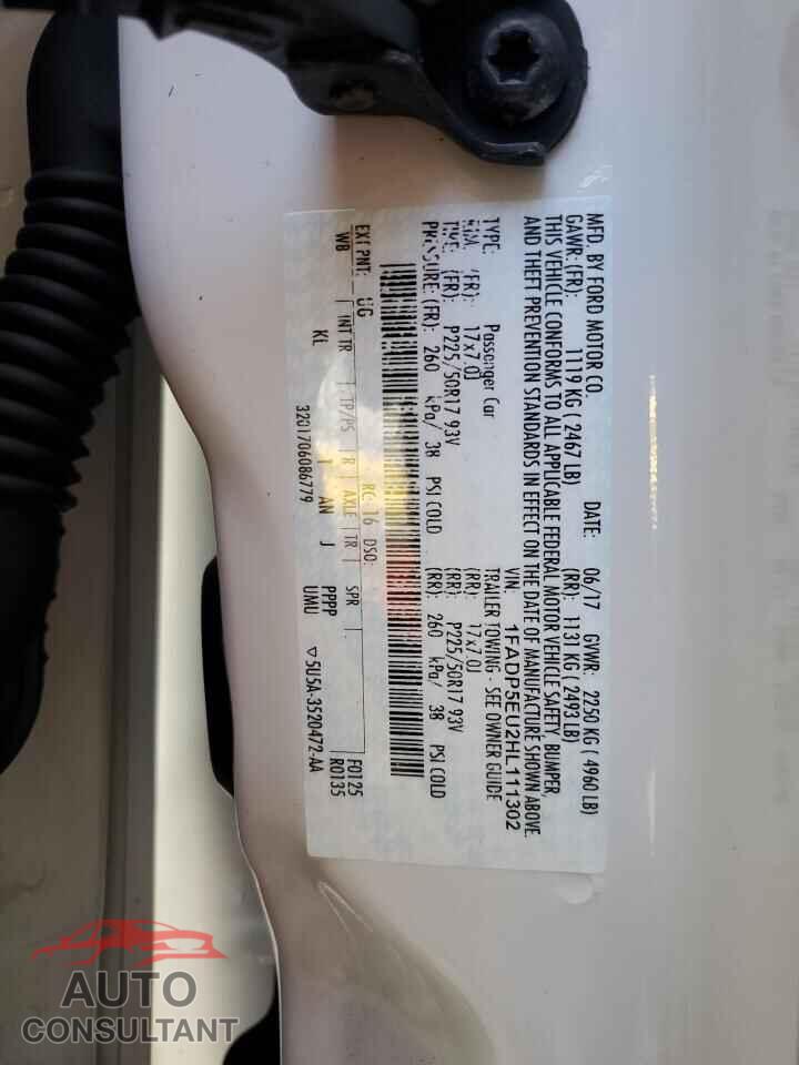 FORD CMAX 2017 - 1FADP5EU2HL111302