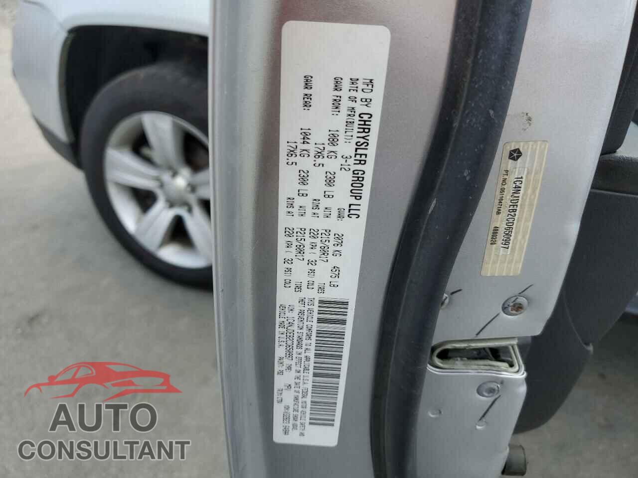 JEEP COMPASS 2012 - 1C4NJDEB2CD650997