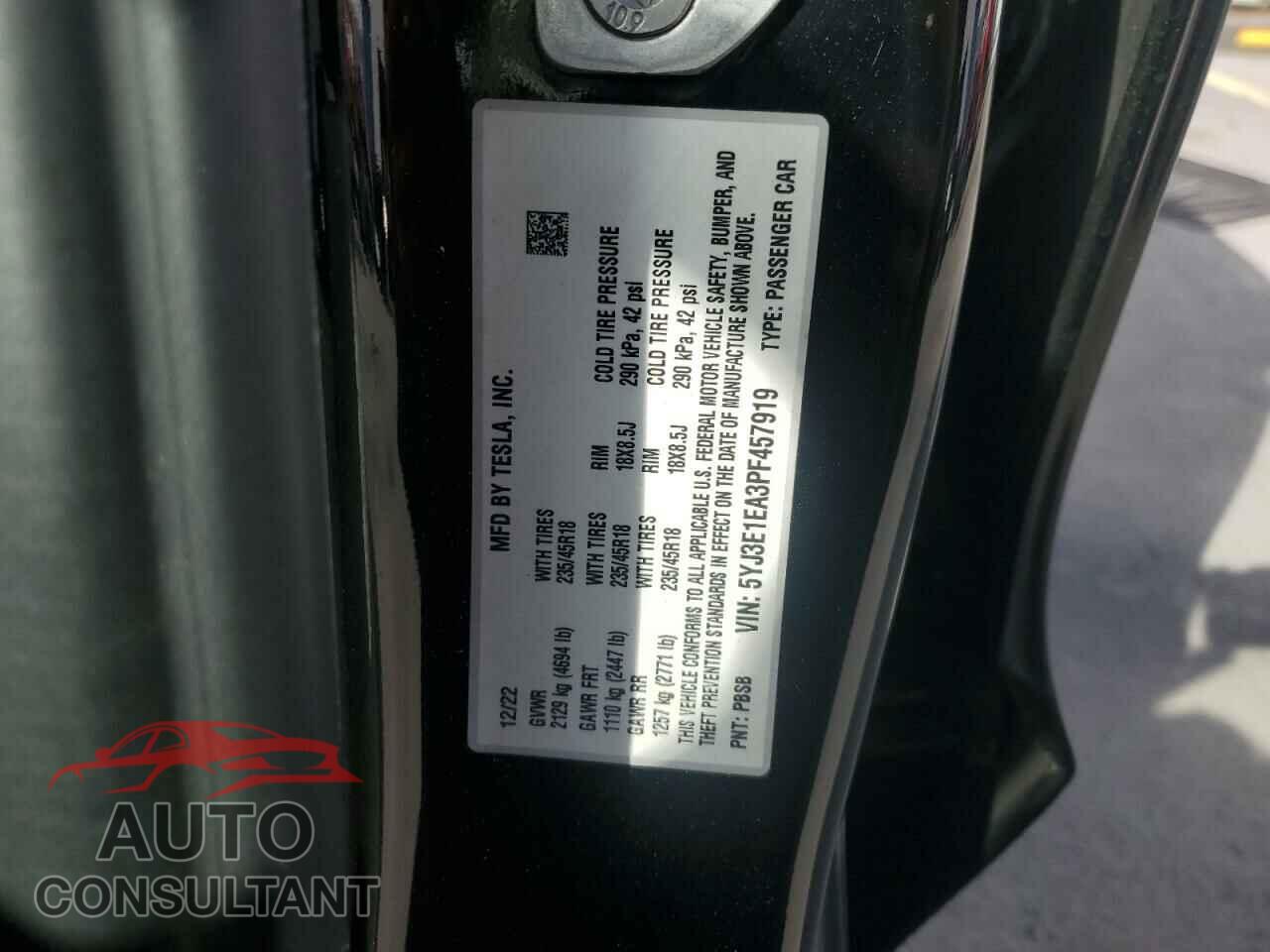 TESLA MODEL 3 2023 - 5YJ3E1EA3PF457919