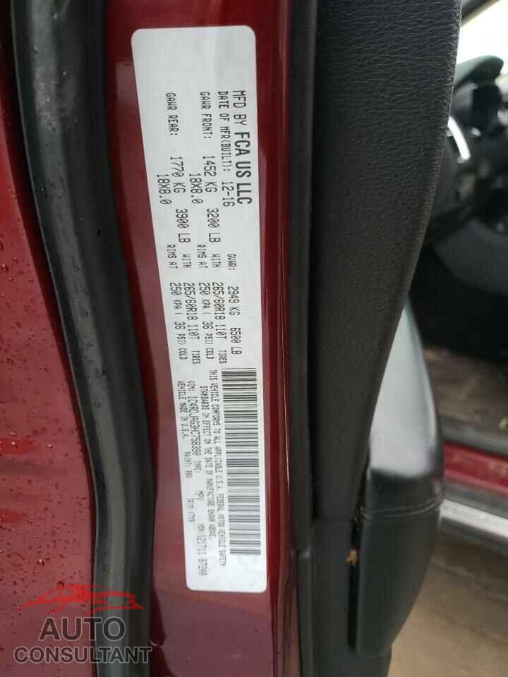 DODGE DURANGO 2017 - 1C4RDJAG3HC758390