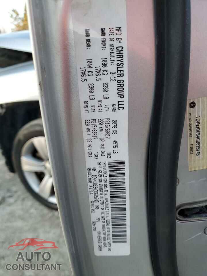 JEEP COMPASS 2012 - 1C4NJDEB4CD625745