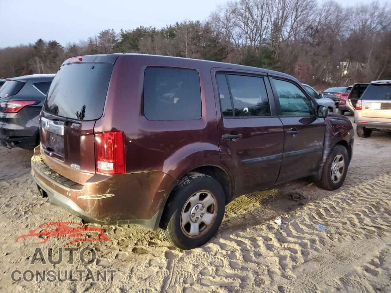 HONDA PILOT 2013 - 5FNYF4H23DB049361
