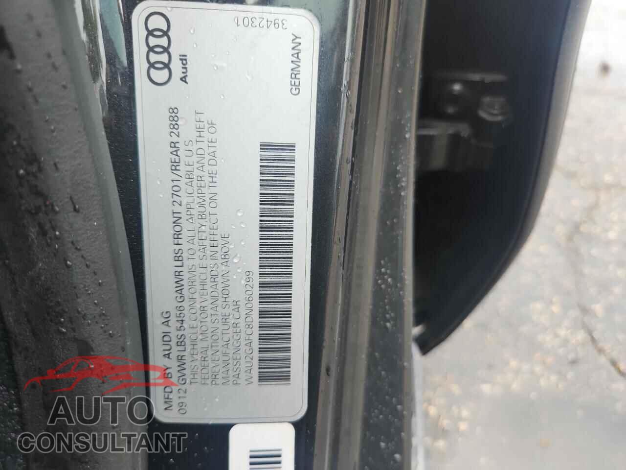 AUDI A7 2013 - WAU2GAFC8DN060299