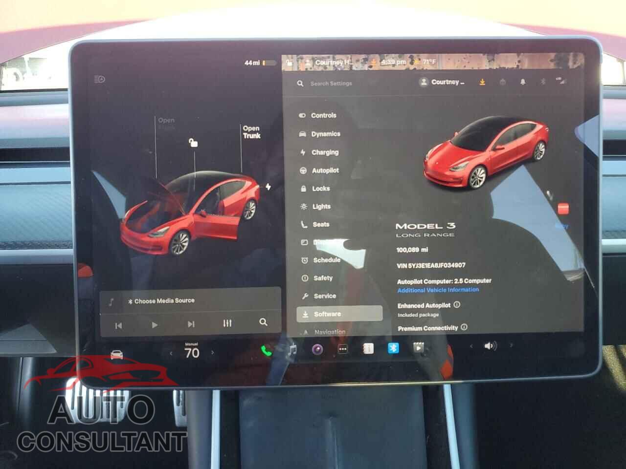 TESLA MODEL 3 2018 - 5YJ3E1EA8JF034907