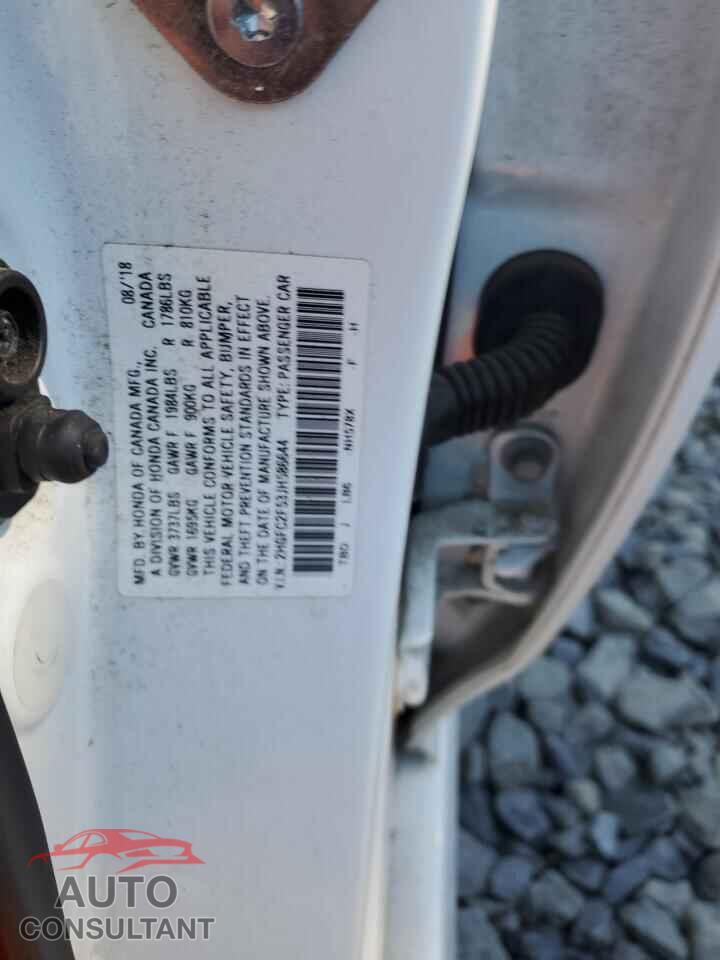 HONDA CIVIC 2018 - 2HGFC2F53JH586644