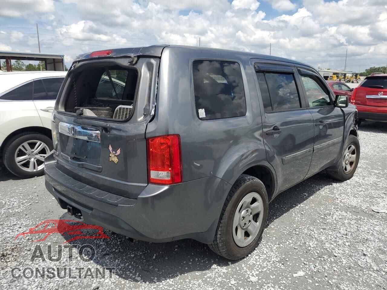 HONDA PILOT 2012 - 5FNYF3H27CB009809
