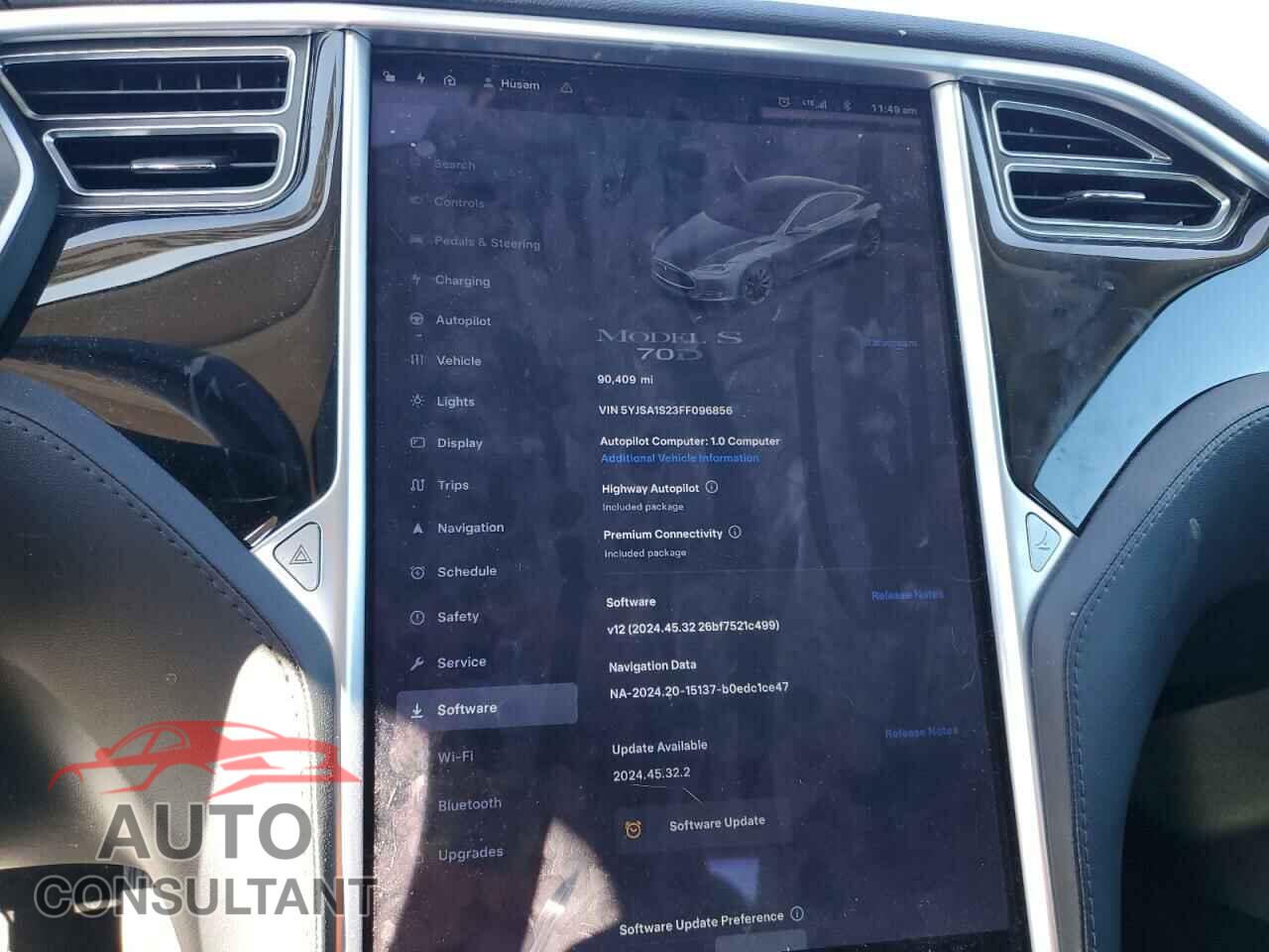 TESLA MODEL S 2015 - 5YJSA1S23FF096856