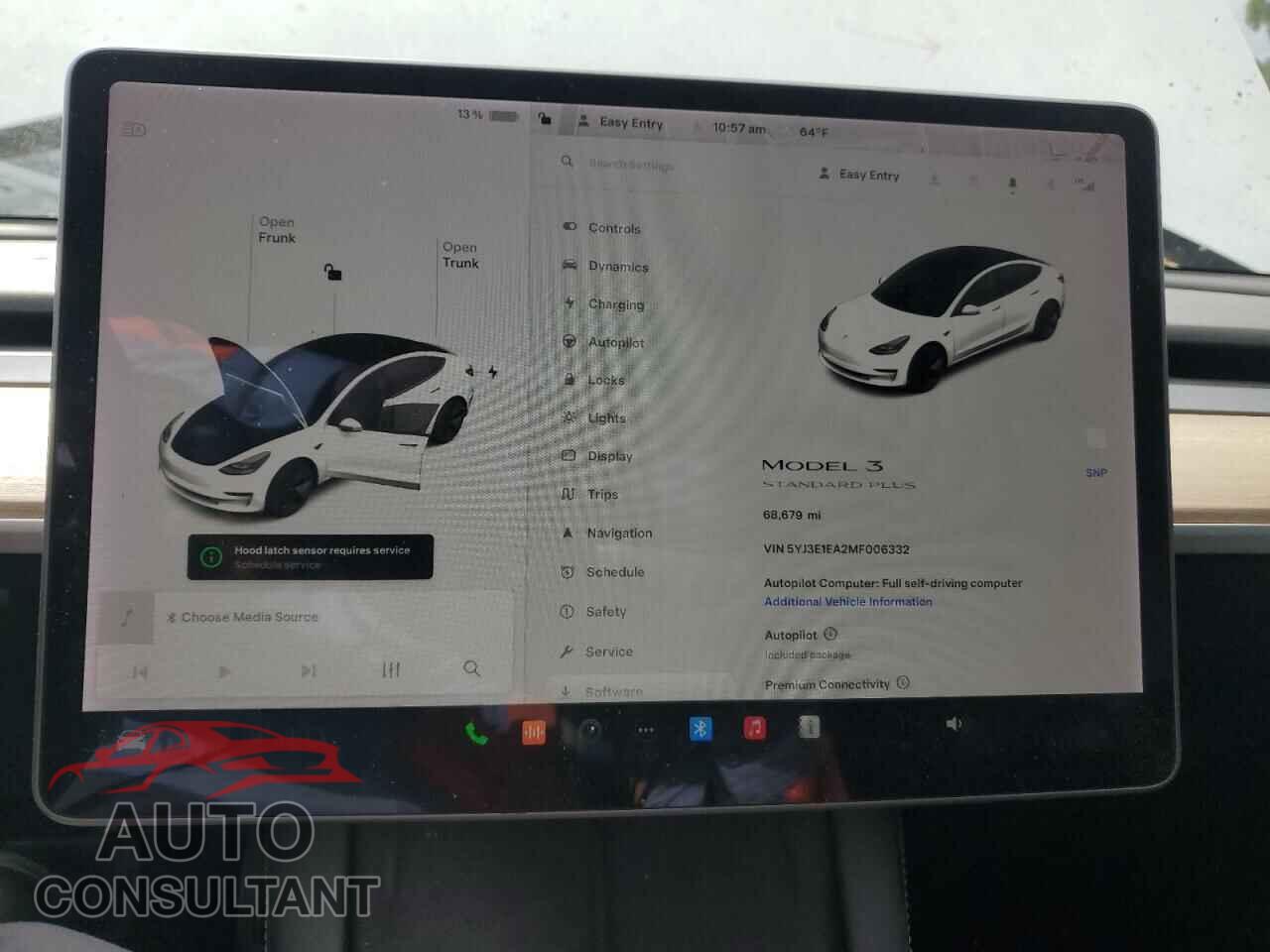 TESLA MODEL 3 2021 - 5YJ3E1EA2MF006332