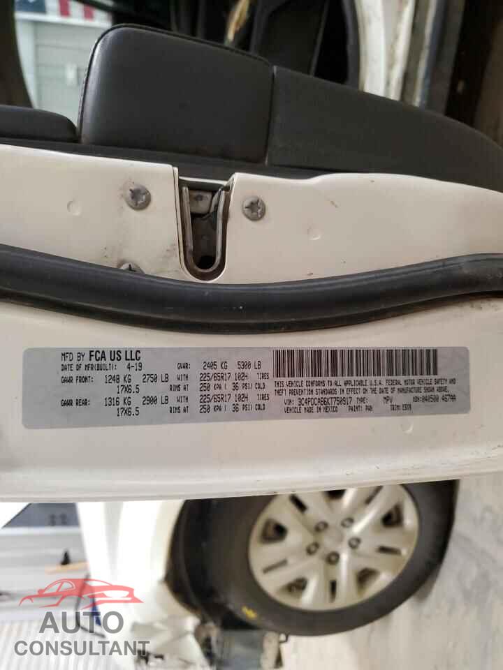 DODGE JOURNEY 2019 - 3C4PDCAB6KT750917