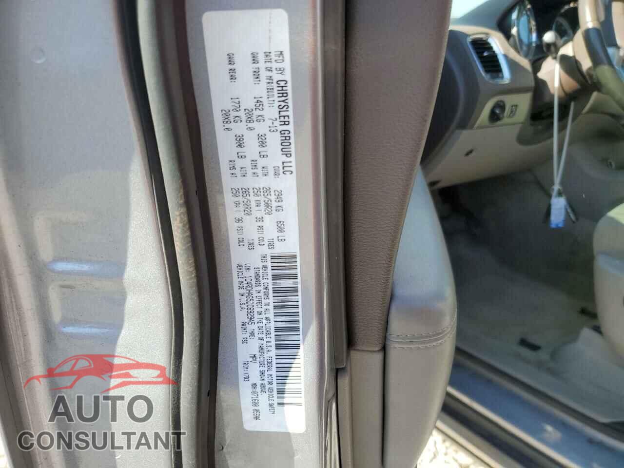 DODGE DURANGO 2013 - 1C4RDHAG5DC692945