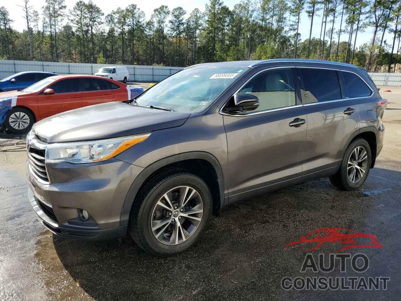 TOYOTA HIGHLANDER 2016 - 5TDJKRFH6GS310032