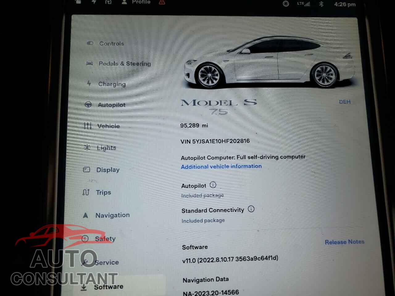 TESLA MODEL S 2017 - 5YJSA1E10HF202816