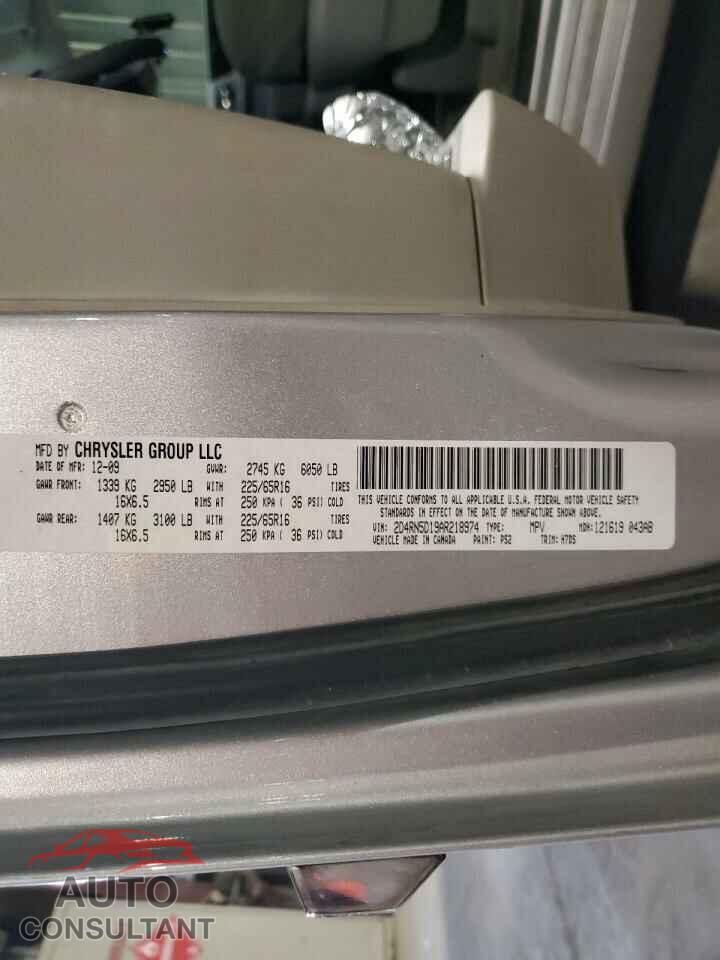 DODGE CARAVAN 2010 - 2D4RN5D19AR218974
