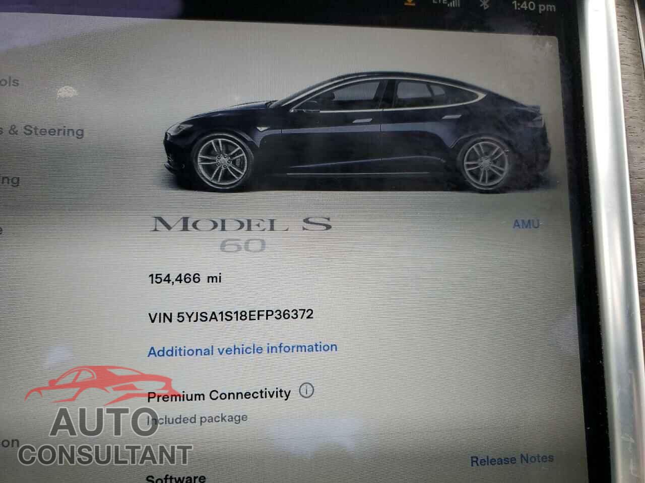 TESLA MODEL S 2014 - 5YJSA1S18EFP36372