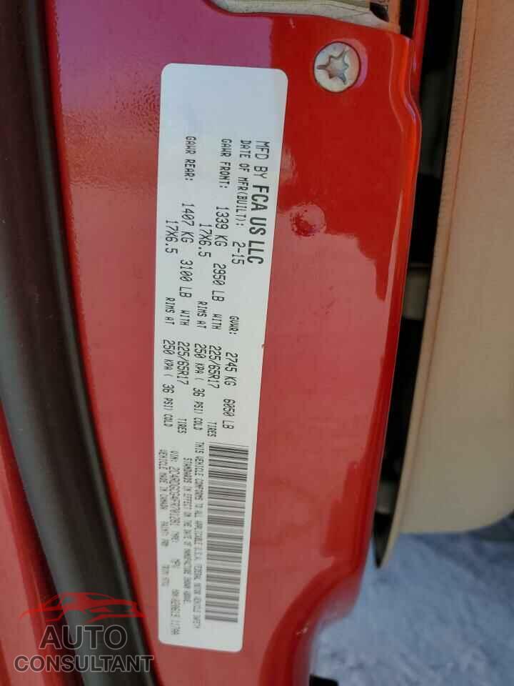 DODGE CARAVAN 2015 - 2C4RDGCG4FR701281