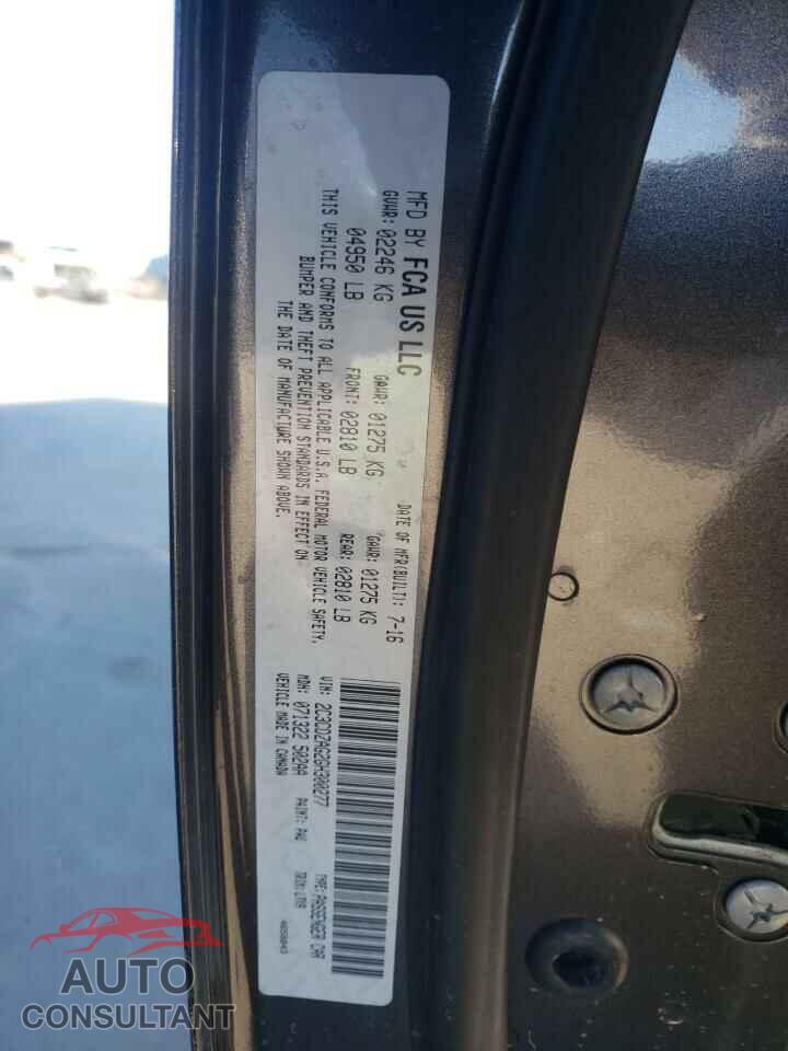 DODGE CHALLENGER 2016 - 2C3CDZAG2GH300277