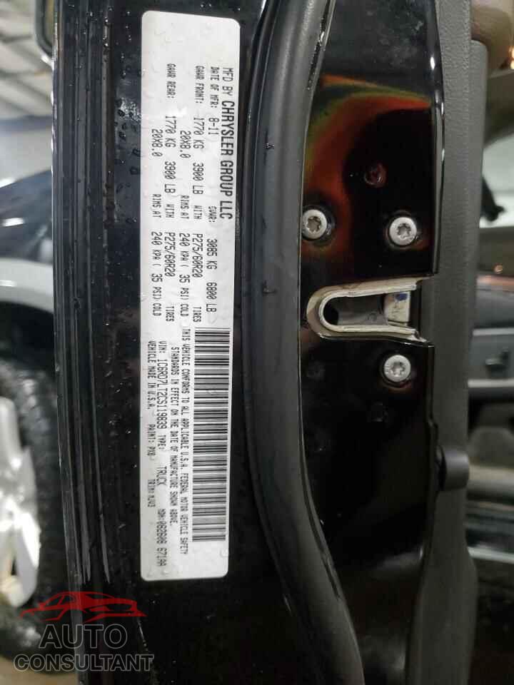 DODGE RAM 1500 2012 - 1C6RD7LT2CS119839
