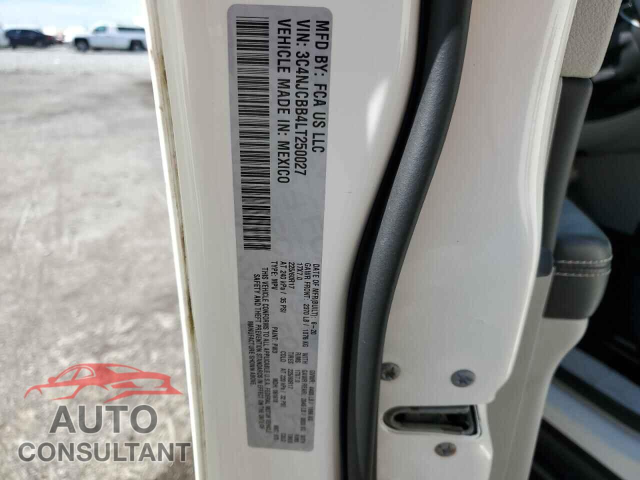 JEEP COMPASS 2020 - 3C4NJCBB4LT250027