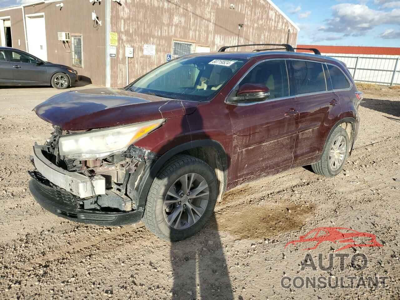 TOYOTA HIGHLANDER 2015 - 5TDJKRFH5FS114579