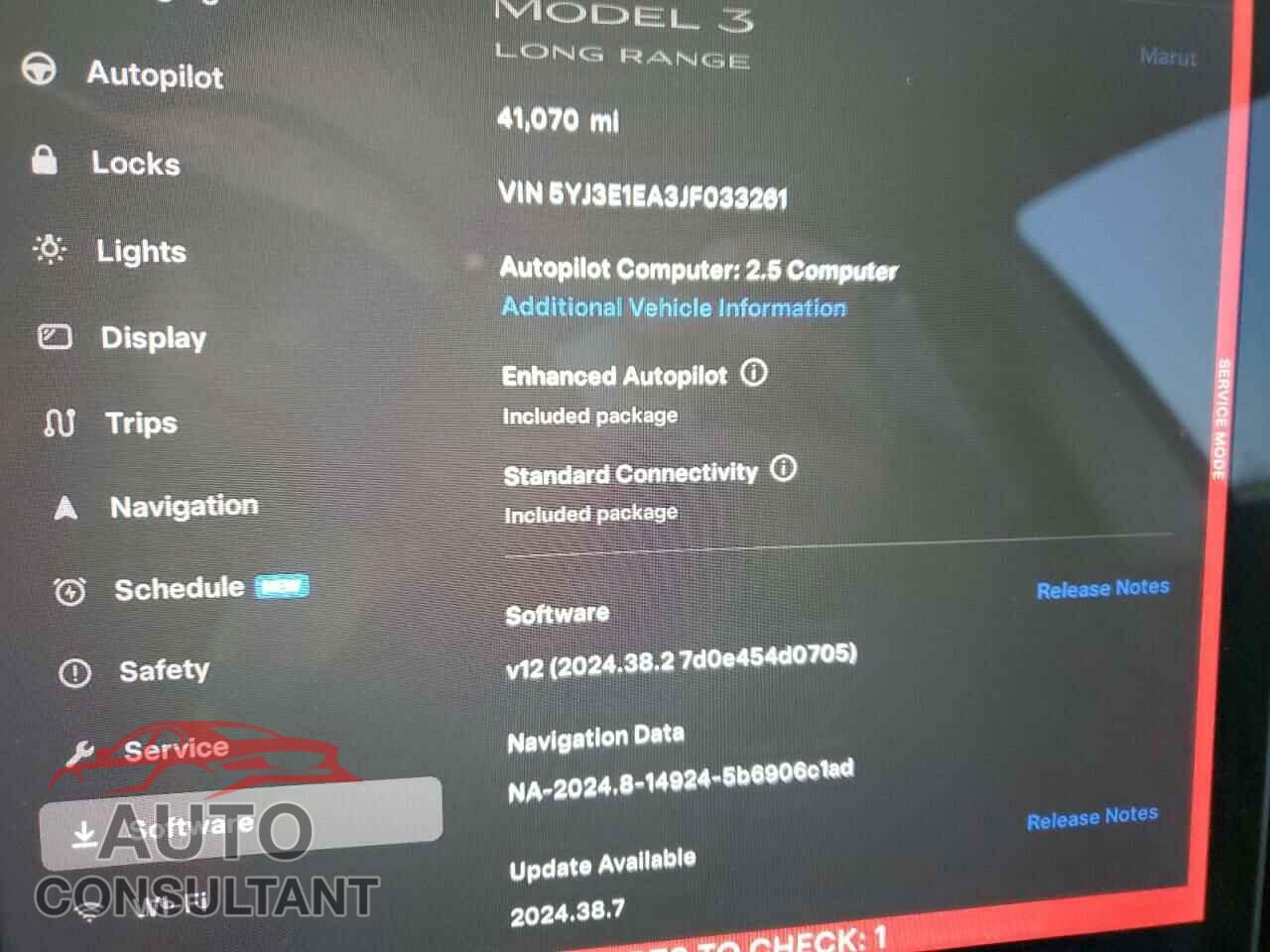 TESLA MODEL 3 2018 - 5YJ3E1EA3JF033261