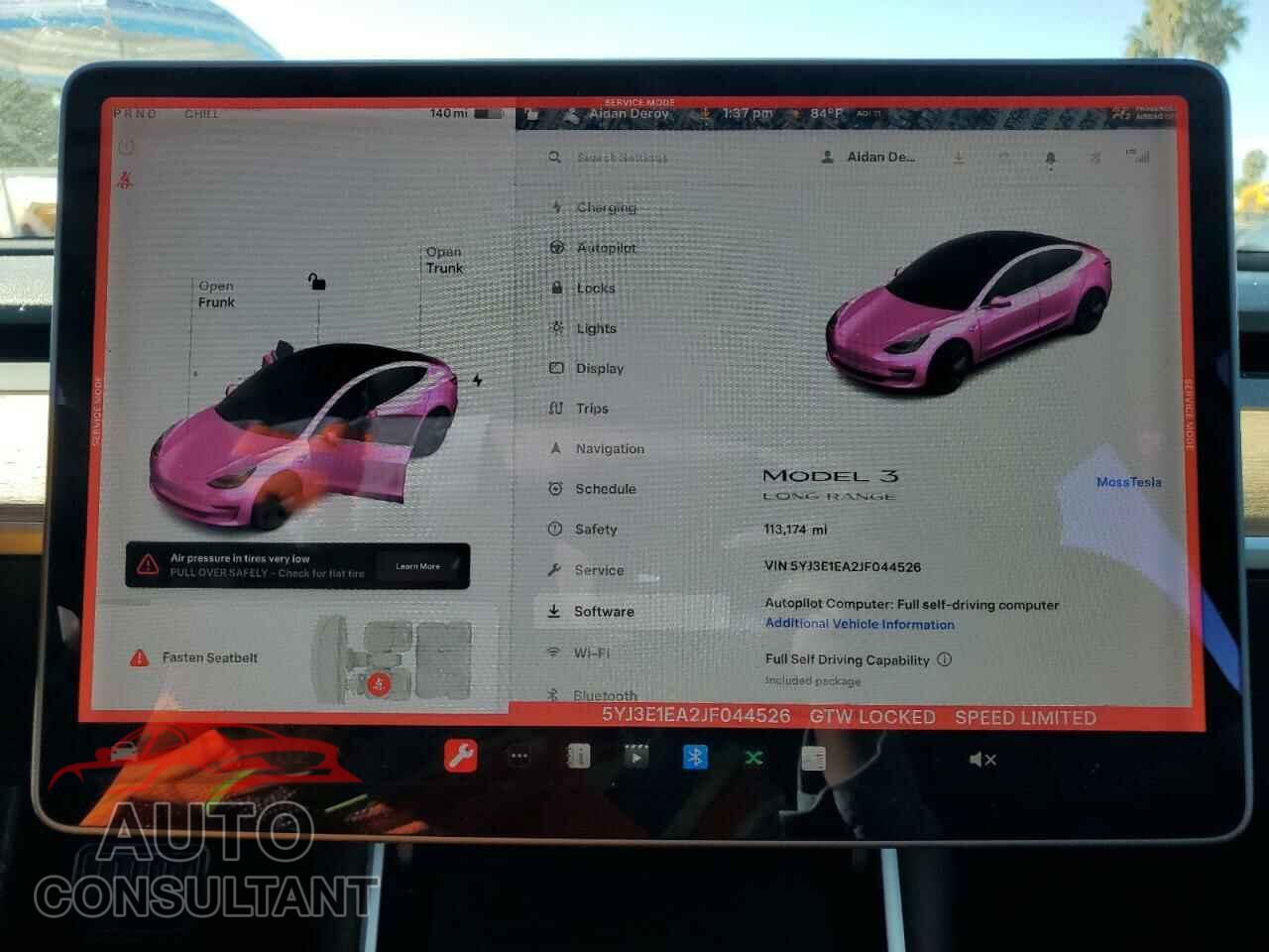 TESLA MODEL 3 2018 - 5YJ3E1EA2JF044526