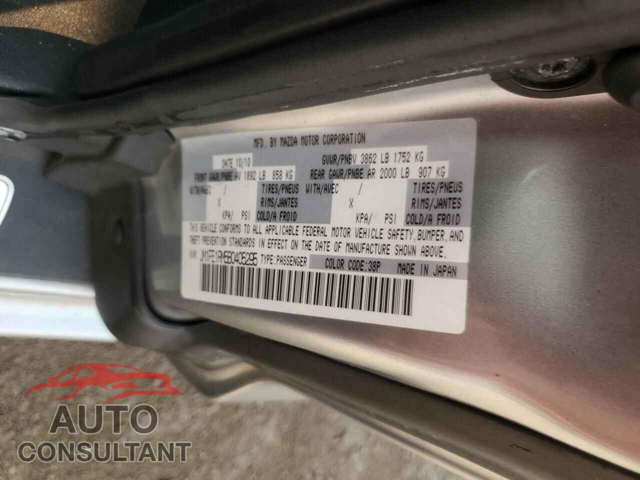 MAZDA RX8 2011 - JM1FE1RM5B0405295
