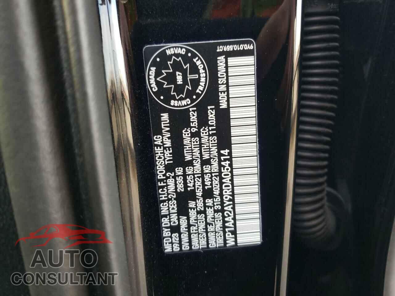 PORSCHE CAYENNE 2024 - WP1AA2AY9RDA05414