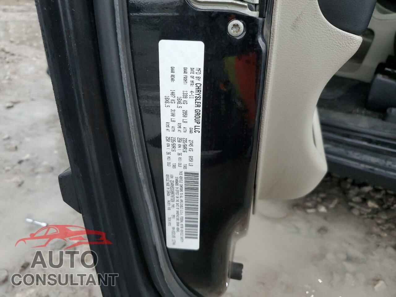 DODGE CARAVAN 2011 - 2D4RN5DG0BR707320