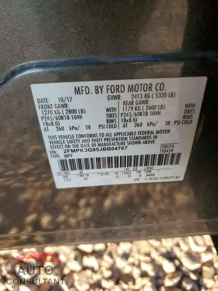 FORD EDGE 2018 - 2FMPK3G95JBB04767