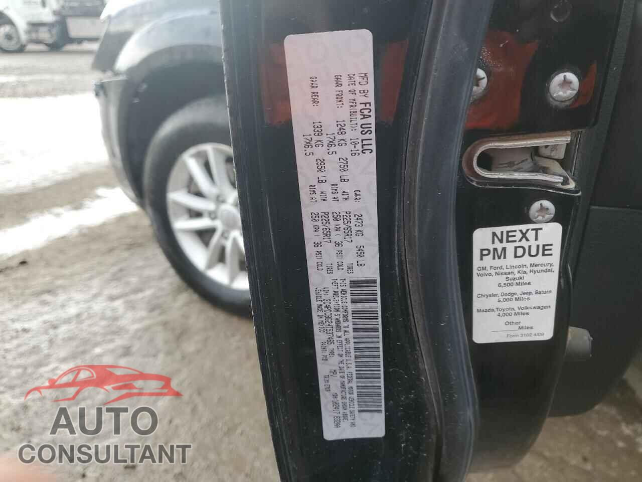 DODGE JOURNEY 2017 - 3C4PDCBG2HT537465