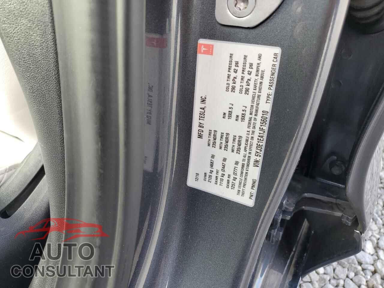 TESLA MODEL 3 2018 - 5YJ3E1EA1JF156010