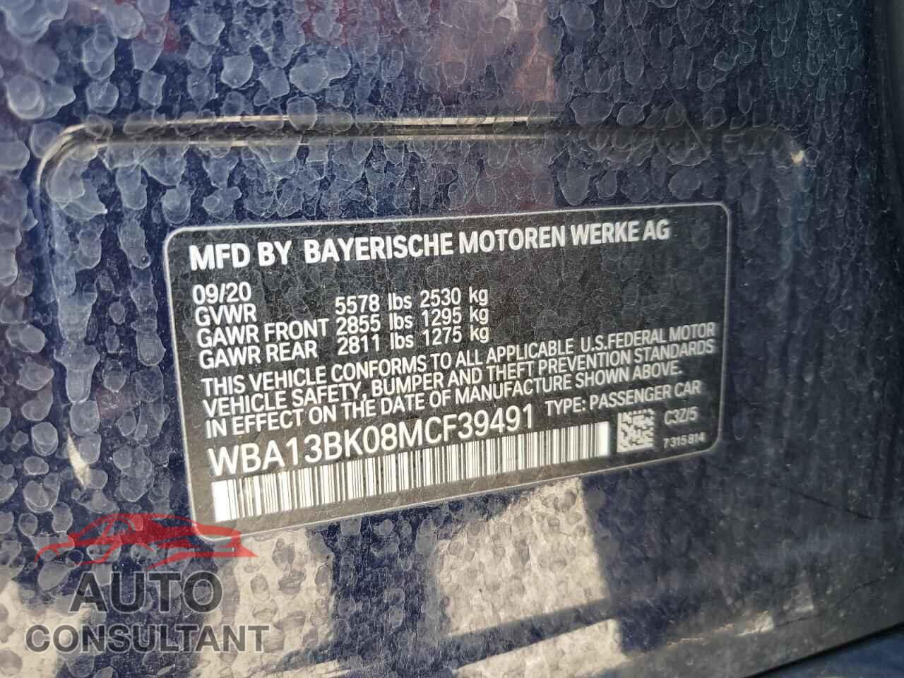 BMW M5 2021 - WBA13BK08MCF39491