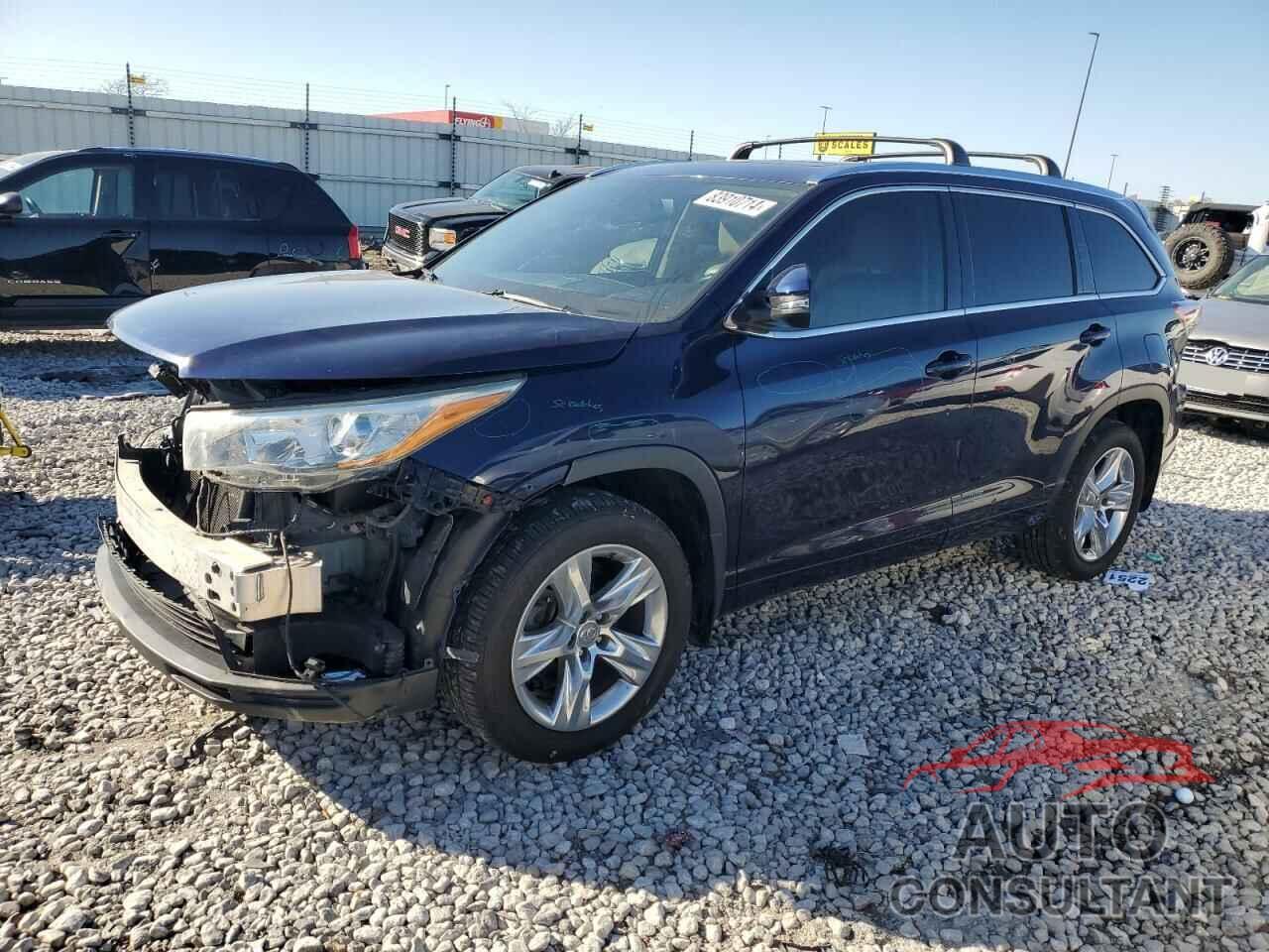 TOYOTA HIGHLANDER 2014 - 5TDDKRFH3ES056757