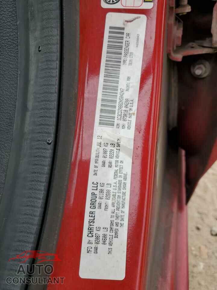 DODGE AVENGER 2013 - 1C3CDZAB6DN504247