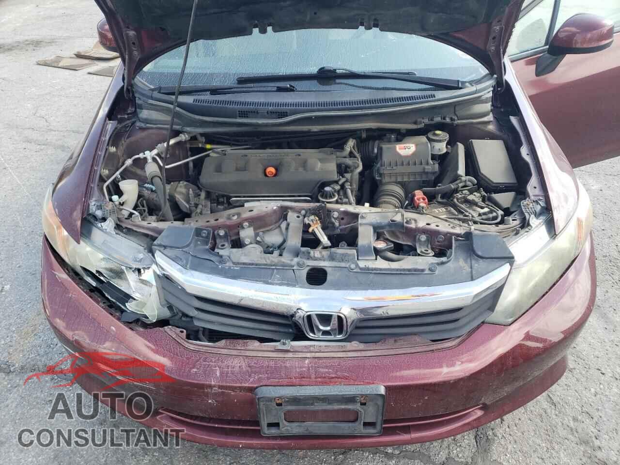 HONDA CIVIC 2012 - 2HGFB2F52CH596409