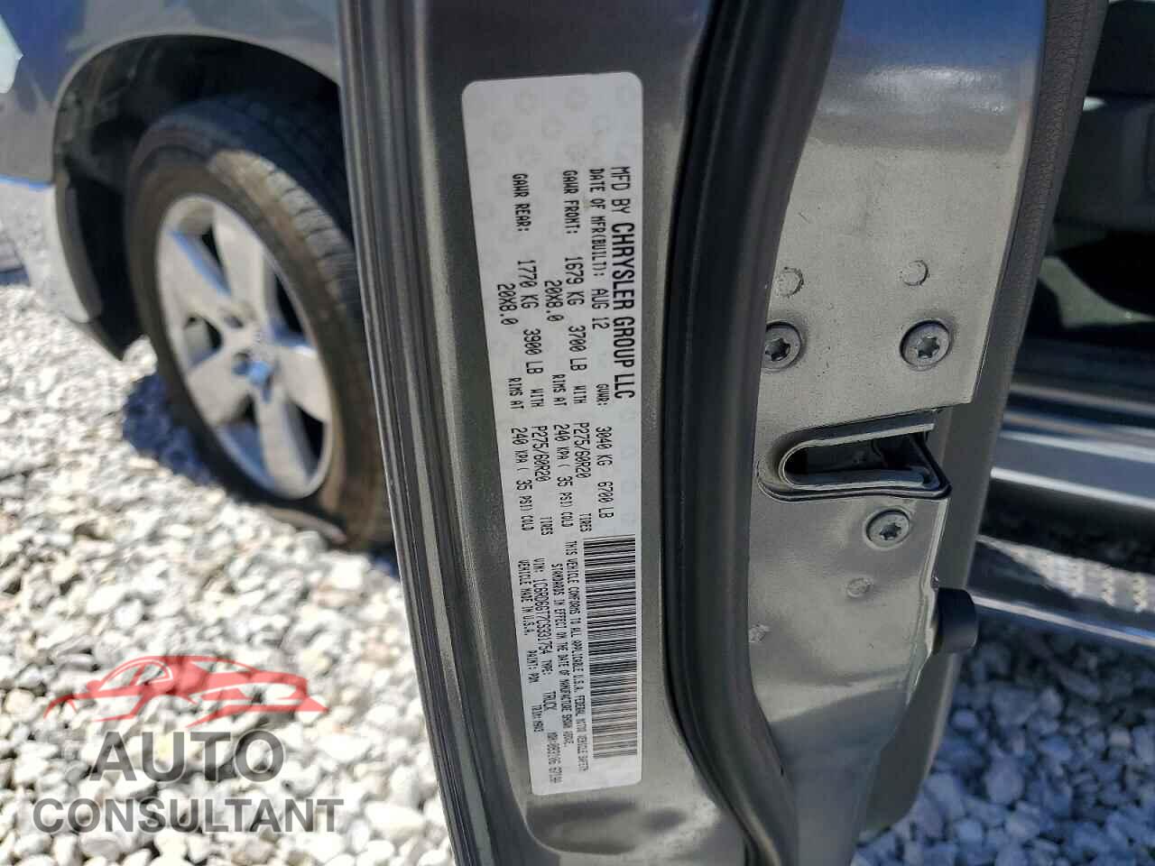 DODGE RAM 1500 2012 - 1C6RD6GT7CS331754