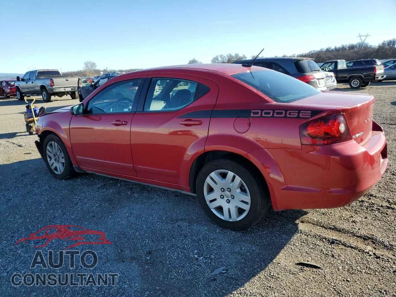 DODGE AVENGER 2012 - 1C3CDZAG6CN310182