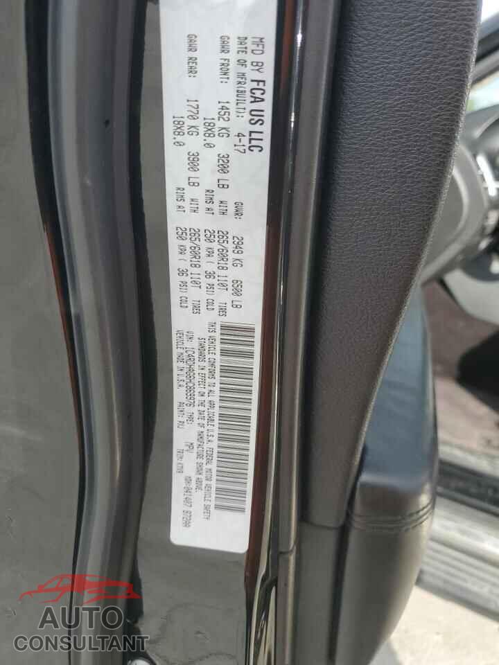 DODGE DURANGO 2017 - 1C4RDHAG6HC869976