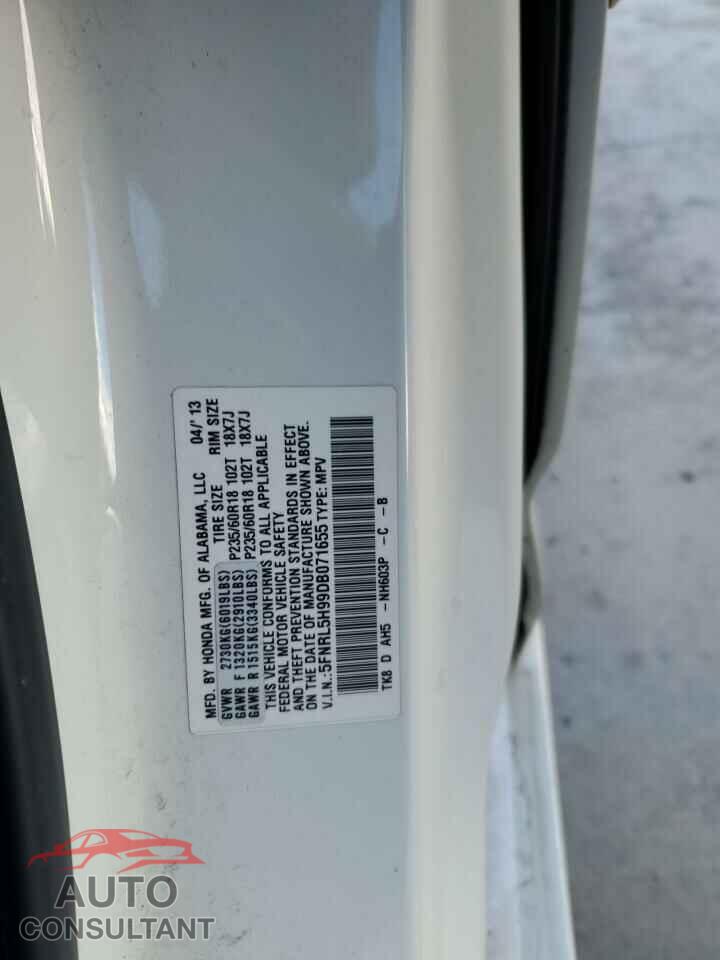 HONDA ODYSSEY 2013 - 5FNRL5H99DB071655