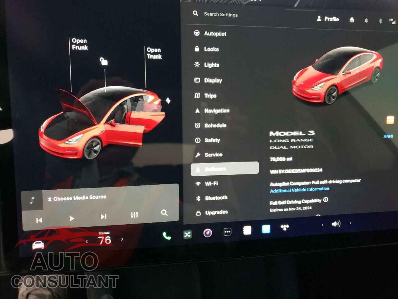 TESLA MODEL 3 2021 - 5YJ3E1EB5MF009234