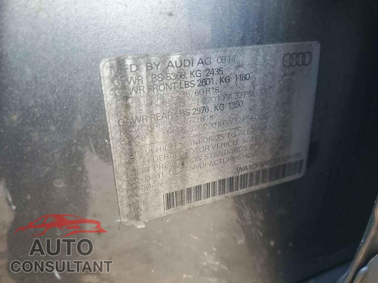 AUDI Q5 2014 - WA1CFAFP9EA129159