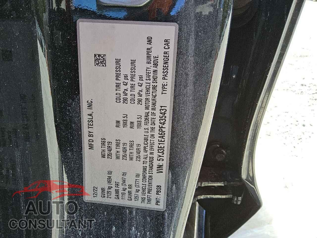 TESLA MODEL 3 2023 - 5YJ3E1EA6PF435431